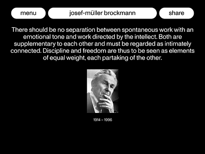 Josef Müller-Brockmann typography ui web design website website design