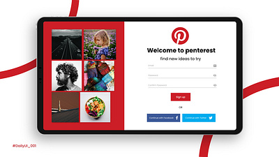 DailyUI#001 | Sign up app branding design graphic design illustration logo typography ui ux vector