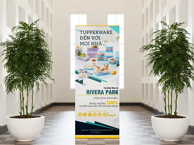 Standee Design for Tupperware branding design graphic design standee vector