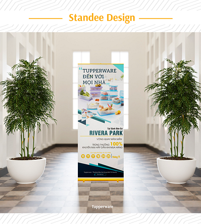 Standee Design for Tupperware branding design graphic design standee vector