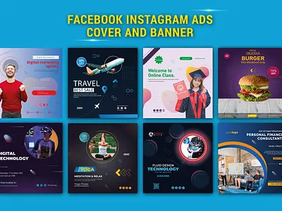 FACEBOOK INSTAGRAM ADS COVER AND BANNER brand identity branddesign branding business banner cover and banner creative banner facebook instagram ads google banner social media unique banner web banner design youtobe banner