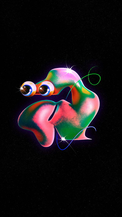 A Letter - 36 Days of type 36daysoftype 3d a adobe illustrator character colour holatania illustration ilustracion letter a procreate stars substance designer tania orozco textures type typography