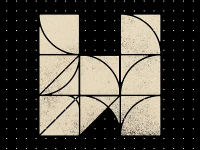 OK_36DOT_H 36daysoftype 36daysoftype h 36dot abstract letter alphabets custom type dot geometric happy letter h logo type design