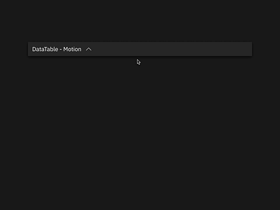 Enhanced Data Tables | IBM design motion graphics ui ux