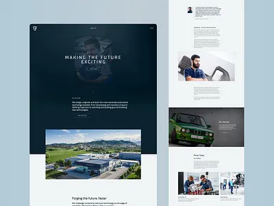 Rimac Website design interface layout rimacautomobili ui ux webdesign website