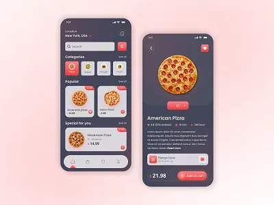 Food Delivery App design 🍕 app design burger app clean delivery delivery app design eating ecommerce app fast food food and drink food delivery food design food order foodie mobile app pizza app tracking app ui uiux ux