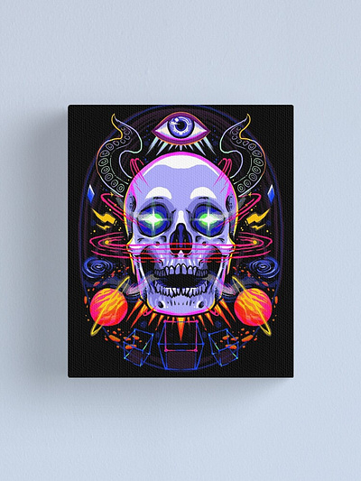 Lost in the Cosmos art artboard artist artwork cool design digital digitalart galaxy graphic design illustration planets skull space tshirt vector