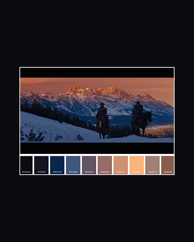 🎨 Cinematic Colors: Django Unchained Edition 🎬🔥 branding color pallette design graphic design