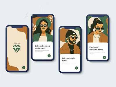 Onboarding screens illustration onboarding ux