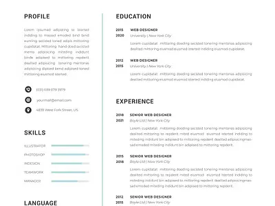 FREE Resume Word Template clean cover letter curriculum vitae cv design cv template design doc document graphic design illustration job job cv letterhead professional cv resume resume design resume template resume word word template work