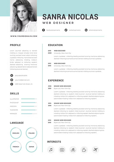 FREE Resume Word Template clean cover letter curriculum vitae cv design cv template design doc document graphic design illustration job job cv letterhead professional cv resume resume design resume template resume word word template work