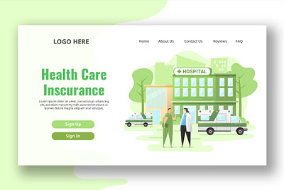 FREE Hospital - Landing Page advertisting agency app branding design digital digital analyst eco green farmer gardening hospital illustration optimization seeding ui ui design ux ux design web maintance webinar advertisting website