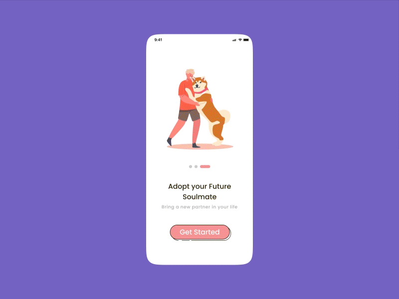 Pet care - Mobile app 🐶 animation app design app redesign app ui design behance branding cat app design dog dog app gif ios mobile app new app pet app pet care app pets ui ux
