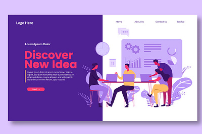 FREE Digital Analyst Illustration - Landing Page advertisting agency app branding design digital digital analyst eco green farmer gardening hospital illustration optimization seeding ui ui design ux ux design web maintance webinar advertisting website