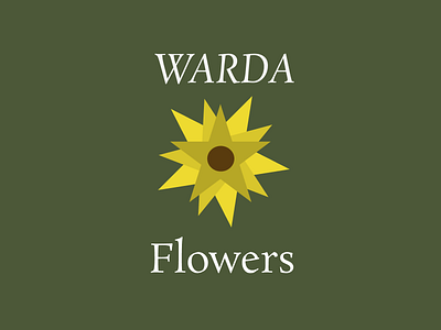 Warda Flowers : flowers shop branding design flower graphic design illustration logo logo design shop