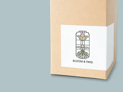 Bloom & Twig branding graphic design illustration logo vector