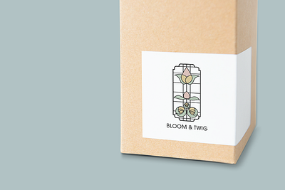 Bloom & Twig branding graphic design illustration logo vector