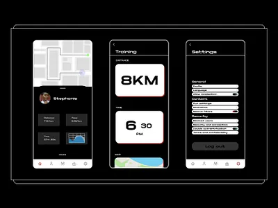 Tempo Running App 2. android design iphone logo mobile mobileui mobileux ui uimobile uiux ux uxui vector web website