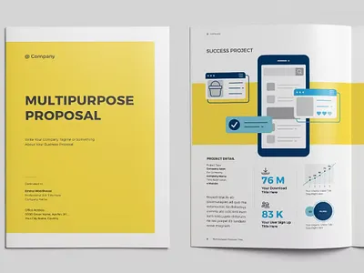 Free Proposal Layout design free free download freebie graphic jobs layout layout design marketing presentation project proposal proposal layout seo services templates themeforest web design website yellow