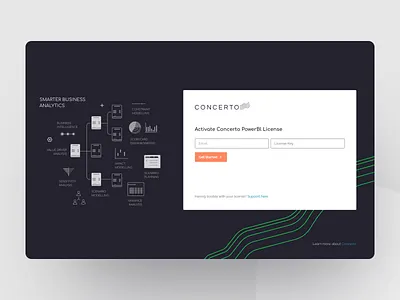 Login business analytics data icon illustration login ui ux