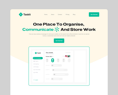 Saas Landing Page Design landing page design management app management saas saas design saas ui saas uidesign ui design web app design web application web design website design