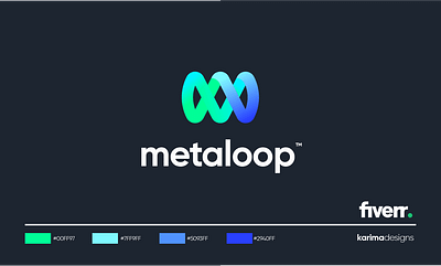 Metaloop Logo Design ( Logo for a metaverse platform ) app branding design icon logo meta metaverse software logo design