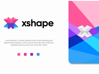Xshape Logo Design ( Logo for a Architect software ) app branding design icon logo software logo design