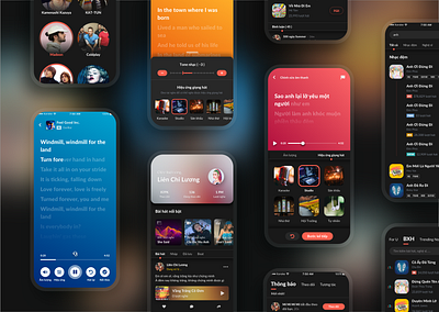 Karaoke Social App karaoke mobile app mobile ui social