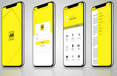 Vehicle tracking and towing services design mobile ui uiux