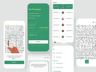 InkScript Translator app calligraphy handwritten font handwritting mobile mobile app product script font translate translator uidesign uxdesign