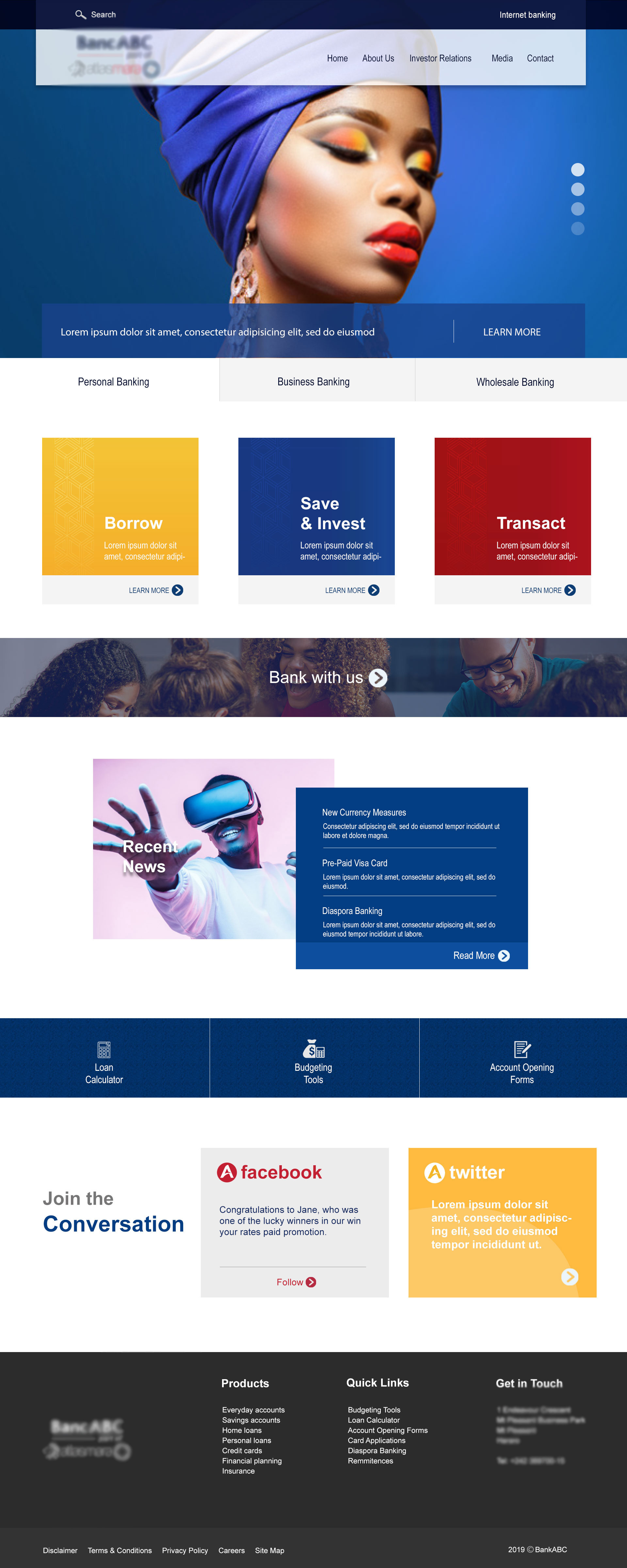 Local bank Website UI/UX by Desmond on Dribbble