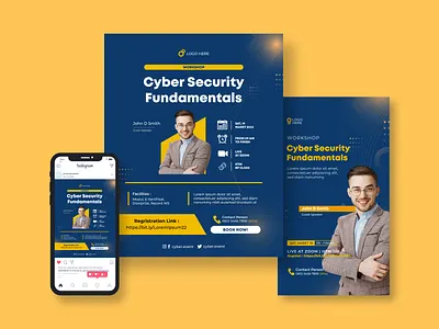 Workshop Poster Design adobe illustrator advertising branding conference design feed figma flyer flyer design graphic design instagram post instagram story modern design poster poster design promotion seminar stories webinar workshop