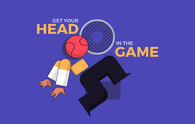 Get Your Head in the Game. Literally! animation basketball branding graphic design illustration logo motion design motivation sports ui vector