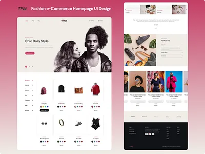 Fashion e-Commerce Homepage UI Design - Figma Project beauty clean clothing e commerce ecommerce ecommerce design ecommerce landing page ecommerce website ecommerce website design elegant fashion fashion ecommerce homepage landing page landing page design minimal style ui web webdesign