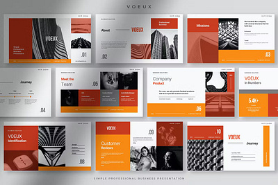 Voeux – Business PowerPoint Template app branding creative design editorial illustration magazine multipurpose powerpoint ppt presentation template