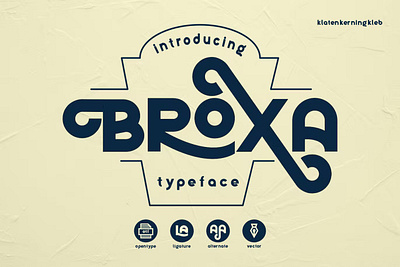 Broxa Typeface app branding design display font graphic design illustration logo serif typeface typography ux vintage