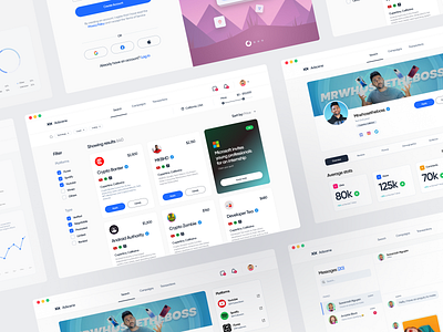 Adscene™ SaaS UI 2022 appdesign clean dashboard dashboard ui design desktop figma landing page minimal popular product professional realistic trending ui web web design website