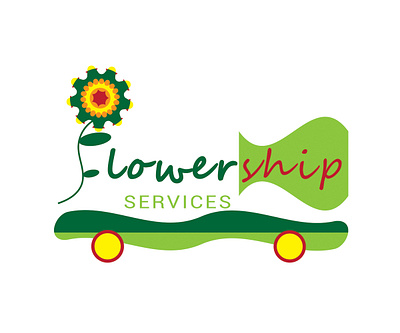 Flower ship Services - LOGO branding flower flower services flower ship flower ship logo flower ship services flower supply logo flower supply services graphic design logo logo design