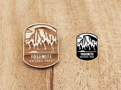 National park Yosemite badge glacier grand canyon grand teton hiking landscape location mountain national park nature outside park rocky mountain sticker travel wooden pin yosemite zion