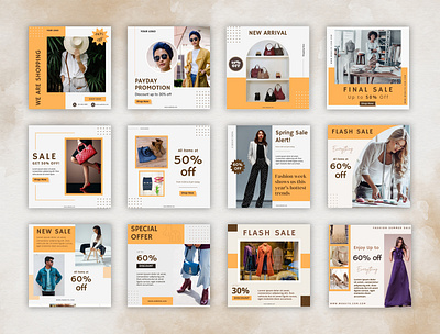 Shopping – Instagram Canva Templates Bundle canva canva email templates canva templates email templates marketing newsletters pennyblack pennyblack templates responsive