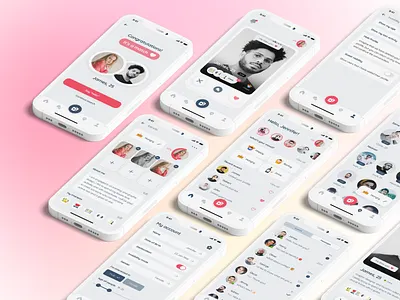 Dating application app branding date dating design ios iphone mobile app ui ux