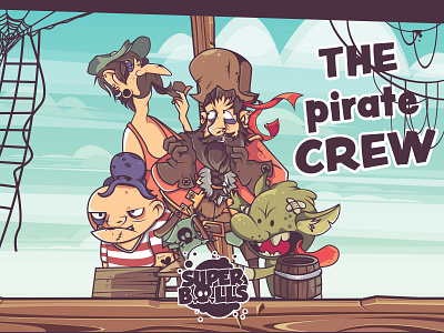 Character design / Super Balls board game buccaneer character design crew erdir oh erdwen game game design illustration net ocean pirate pirates robber rope sea sea robber sea rover sky wrecker