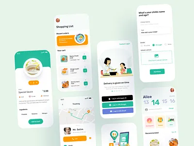 Kiddo baby food app app design baby baby apps baby apps design baby food baby foods child delivery apps food food apps food delivery food shop kids app kids food mobile mobile app mobile app design mom syful ui design