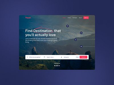Tripair booking dribble figma journey