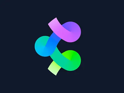 C for connection | Logo concept for a VC company ( for sale ) app branding capital colorful finance fintech flow gradient icon investment investor letter logo monogram payments relationship technology venture ventures