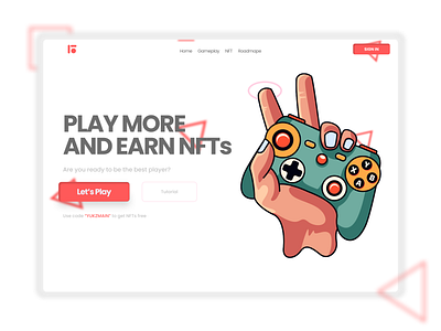 NFTs Game 3d design figma homepage illustration landingpage nft nfts uidesign