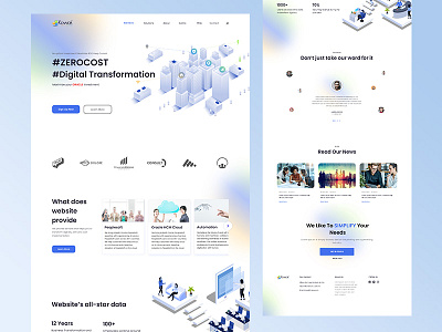 Corporate website - Multi-Grad Type branding corporate corporate website design gradient gradientwebsite illustration mutiplecolors ui vector website