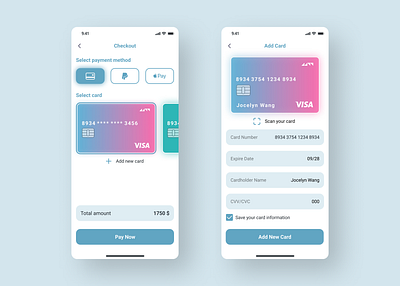 Credit Card Checkout | Mobile App Concept app application buy card cardholder checkout concept credit daily dailyui design form illustration mobile mobile app money page pay ui