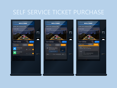 Self service ticket purchase admission ticket design self service machine self service ticket purchase ticket ui