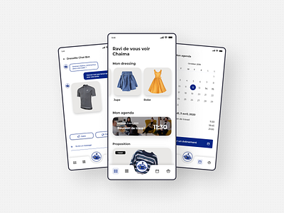 DressMe - Mobile App for style & outfit ideas android bot calendar chat clothes mobile app style ui user interface web design